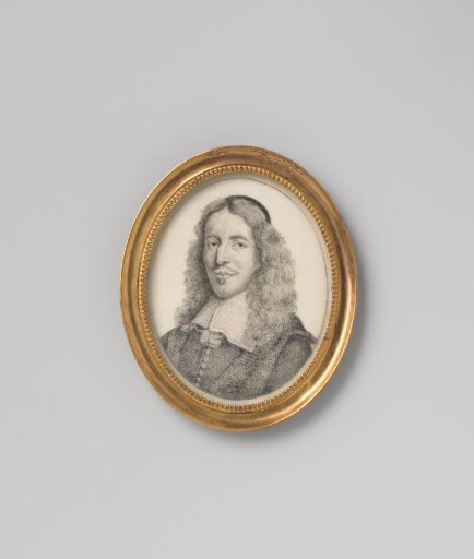 Portrait of Johan de With, engraved on ivory