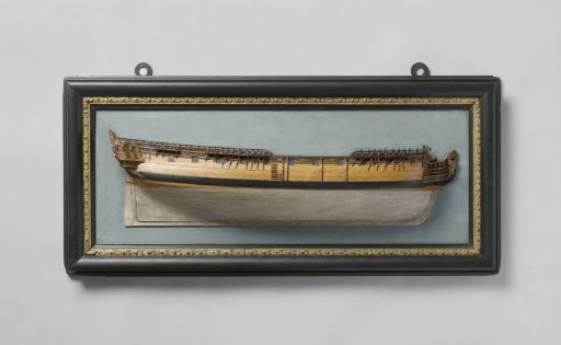Half model of an Admiralty of Amsterdam war frigate