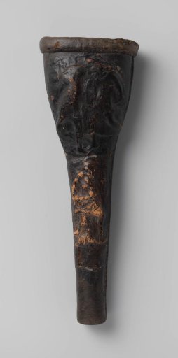 Leather Pistol Holster Decorated with Roman and German Warriors in Relief