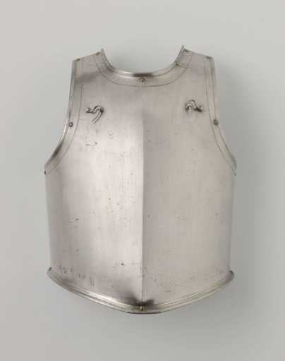 Breastplate of a cuirass, allegedly worn by regimental commander Falaiseau