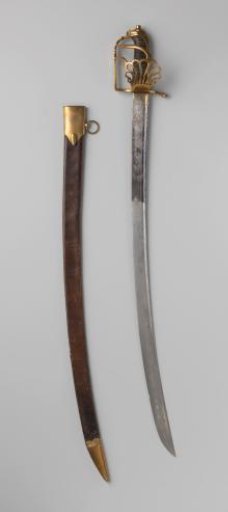 Saber with Scabbard of a Frenchman Killed at Castricum in 1799