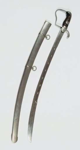 Saber with scabbard, officers of light cavalry no. 1, M 1813