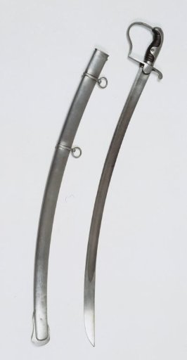 Saber with Scabbard, Officers of Light Cavalry, Model No. 1, from J.A. de Vos van Steenwijk