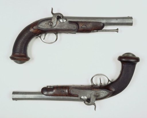 Percussion pistol for officers of J.A. Baron de Vos van Steenwijk