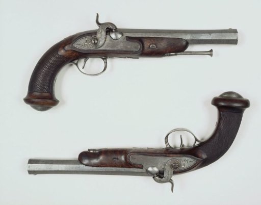 Percussion Pistol for Officers by J.A. Baron de Vos van Steenwijk