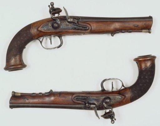 Flintlock pistol by jhr J.C.G. Fabricius van Leyenburg