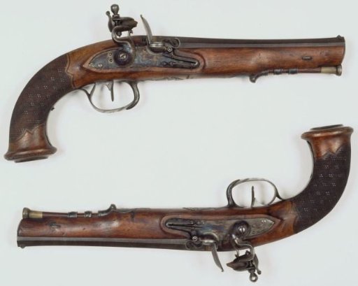 Flintlock pistol of Jhr. J.C.G. Fabricius van Leyenburg
