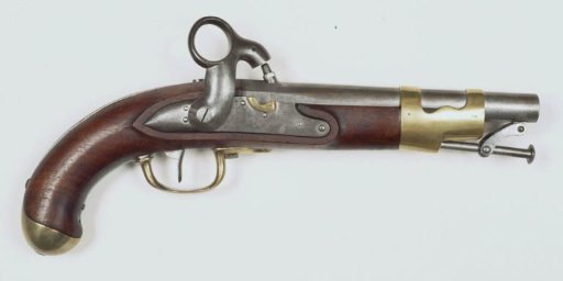 Percussion pistol for heavy cavalry