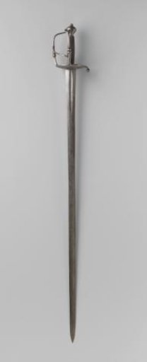 Sword with leather scabbard
