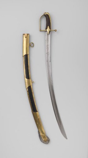 Saber with scabbard, originating from General Du Rey