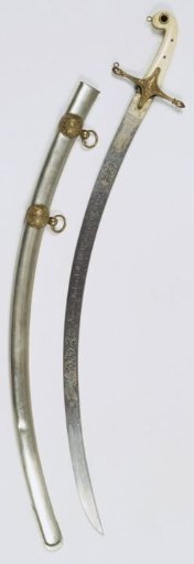 Saber 1st Regiment of Dragoons, with inscription