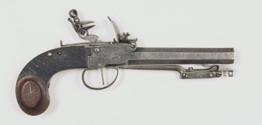 Pistol with bayonet