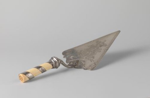 Trowel used by King William III during the laying of the foundation stone of the railway bridge over the IJssel at Zutphen