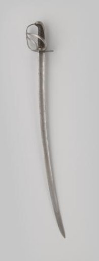 Cavalry sabre with an etched blade
