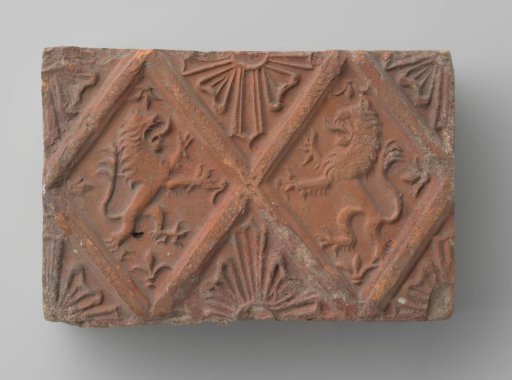 Two Standing Lions in Panels