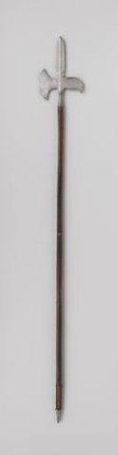 Halberd with original ash wood shaft and iron point