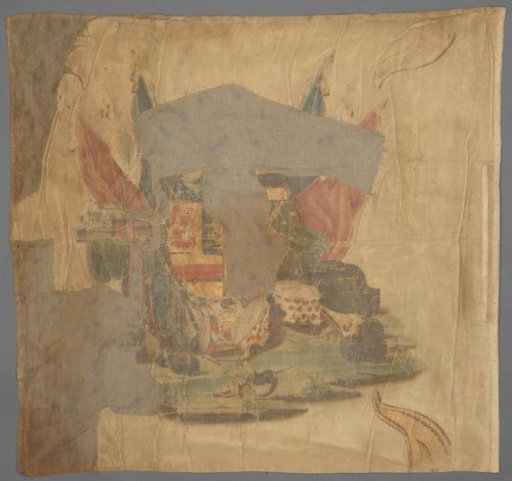 Fragment of a flag of the Nassau-Weilburg regiment
