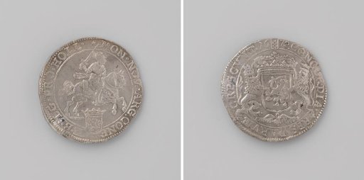 Silver rider struck in the Amsterdam mint from the silver seized