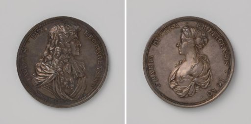 The Duke of York, the Future James II of England, and His Wife Mary of Modena