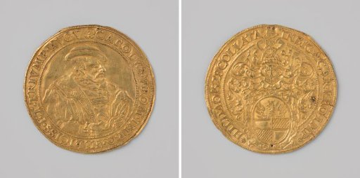 Charles V presents the city of Hildesheim with a coat of arms