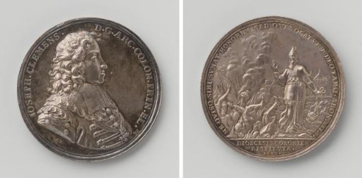 Return of Joseph Clemens, Archbishop of Cologne, to his diocese, after the expulsion of the French from the Archdiocese of Cologne