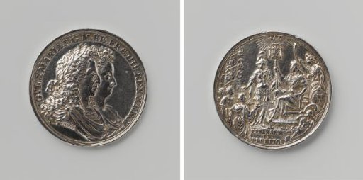 Journey of William III, Prince of Orange-Nassau to England, medal awarded to the poets who sang of it