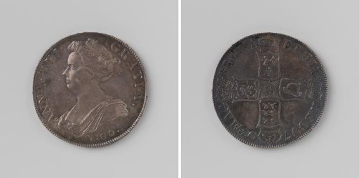 Anna, Queen of England, Coin Struck from Silver Captured in the Naval Battle at Vigo
