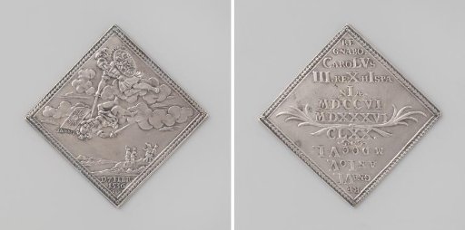 Charles III, King of Spain, and the fulfillment of the aerial vision of the two fighting youths from 1536