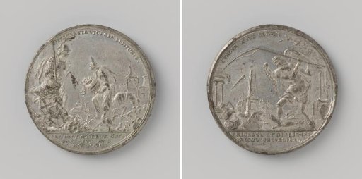 Chamber of Antiquities and Medals established by Nicolaas Chevalier in Utrecht, medal struck by order of the city and the States of Utrecht