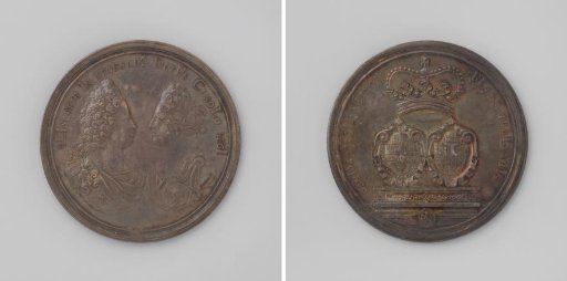Marriage of Charles III of Spain to Elisabeth Christine of Brunswick-Wolfenbüttel, Medal Struck by the City of Ghent