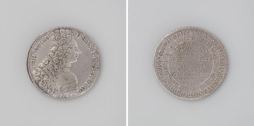 Taler commemorating the death of John William, Duke of Saxe-Gotha at Toulon