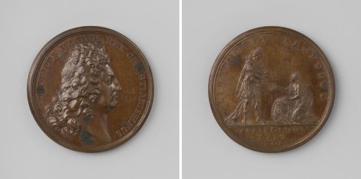Peace of Utrecht, medal struck by the city of Coutances