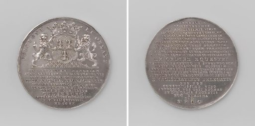 The States of the Quarter of Nijmegen solemnly inaugurated in the High Government of the County of Kuilenburg, medal awarded to the delegate