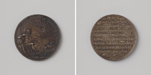 Centennial celebration of the University of Utrecht, awarded to the students