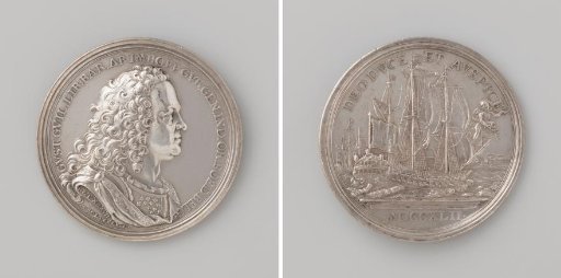 Gustaaf Willem, Baron van Imhoff, Governor-General of the Dutch East Indies, departs from Amsterdam