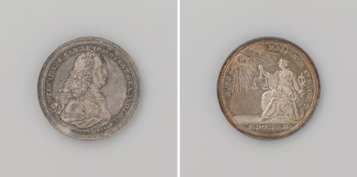 Arrival of Gustaaf Willem, Baron van Imhoff, Governor-General of the Dutch East Indies, at the Cape of Good Hope, Medal Awarded to Guests at a Dinner There