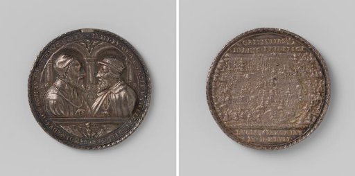 Capture of John Frederick of Saxony in the Battle of Mühlberg, Medal in Honor of Charles V and Ferdinand of Bohemia
