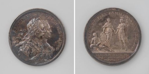 Relief of Dresden, Medal in Honor of Francis I, German Emperor, and Maria Theresa