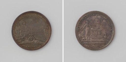 Peace of Hubertusburg, medal struck by the city of Frankfurt