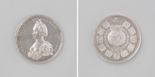 Carolina, Princess of Orange-Nassau, Medal Offered to Her by the Quarter of the Frisian Cities