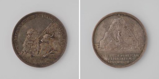 Johan Adriaan van de Perre, Lord of Nieuwerve and Welsingen, appointed first noble of Zeeland, medal presented by the St. Lukas Guild