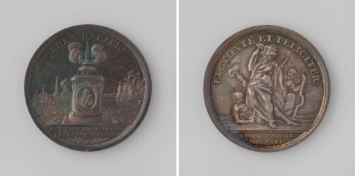 Bicentenary of the Relief of Flushing, medal struck at the order of the city of Flushing and distributed during the celebrations