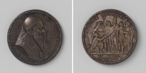 Restoration of Catholicism in England, Medal in Honor of Pope Julius III