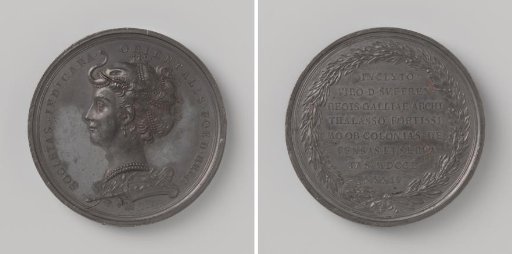 Tribute to the French vice-admiral De Suffren by the VOC