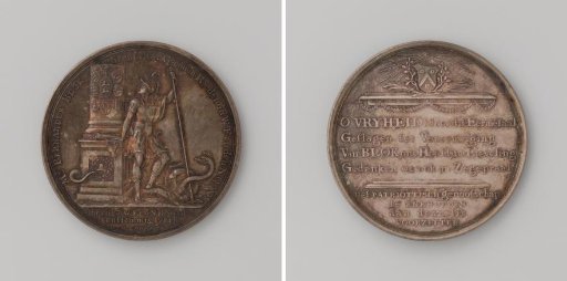 Election of Bernardus Blok as secretary of the delegated councils in West-Friesland and the Noorderkwartier, medal struck at the order of the Patriottisch Genootschap in Enkhuizen