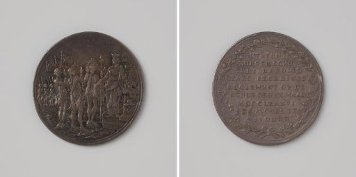 Swearing of the Government Regulation by the Civic Guard on the Neude in Utrecht, Medal Distributed Among the Members