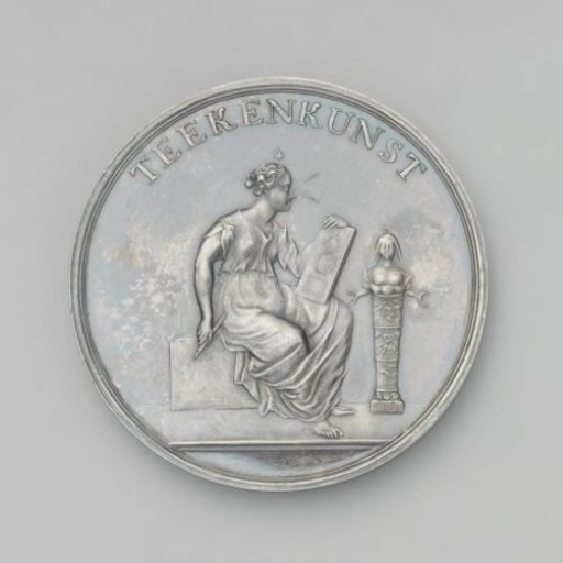 Amsterdam Drawing Academy medal to Abraham van der Hart
