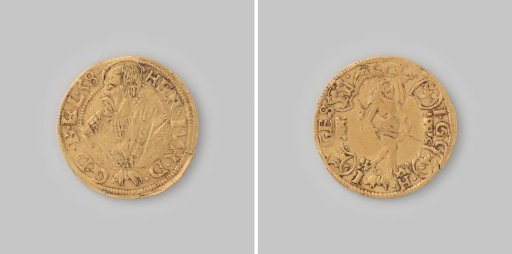 Ducat from Brunswick of Heinrich II, 1558
