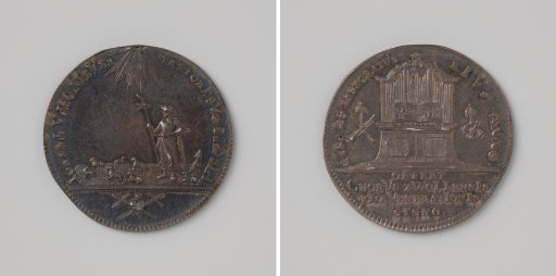 Joannis Titus Meyer, twenty-five years pastor at Zwolle, gold medal presented to him by the members of the choir of his church