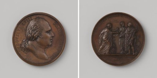 Restoration of the Bourbons to the French throne, in honor of Louis XVIII, King of France